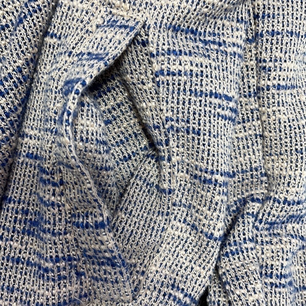 Jack BB Dakota Sweater Knit Brown Blue Pockets Roll Tab Sleeve Medium - Picture 11 of 11